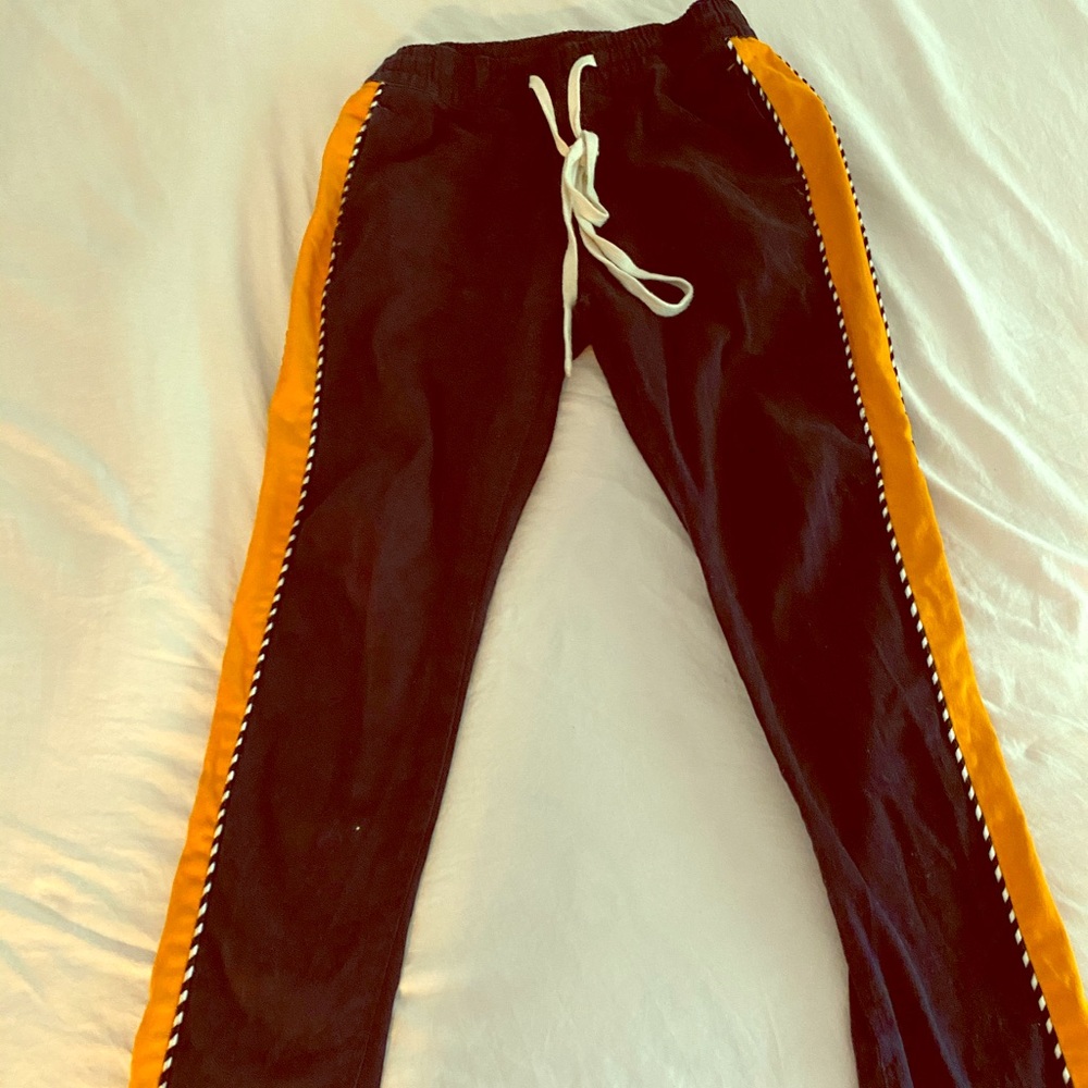 NAVY BLUE / ORANGE JOGGER PANTS